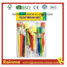 Bleached Bristle Paint Brush for School Kids